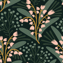Voguish Green Floral Wallpaper Fashionable Select