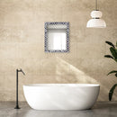 Make to Order Moroccan Grey Mirror Bone & Resin Inlay Collection in 4 Sizes