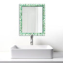 Make to Order Taj Green Mirror Bone Inlay Collection in 4 Sizes
