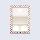 Make to Order Chevron Brown Mirror Bone Inlay Collection in 4 Sizes