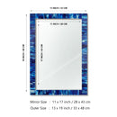 Make to Order Classic Blue Mirror Bone Inlay Collection in 4 Sizes