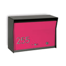 RetroBox Locking Wall Mount Mailbox in TEXTURED MATT BLACK