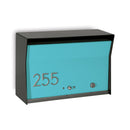 RetroBox Locking Wall Mount Mailbox in TEXTURED MATT BLACK