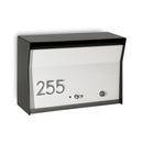 RetroBox Locking Wall Mount Mailbox in TEXTURED MATT BLACK