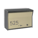RetroBox Locking Wall Mounted Mailbox in COCONUT