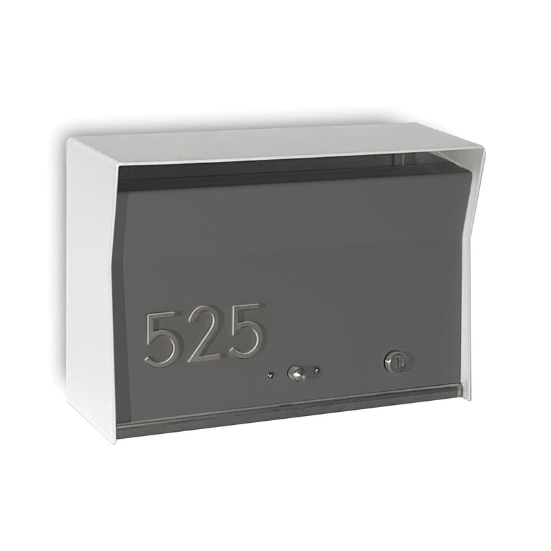 RetroBox Locking Wall Mount Mailbox in ARCTIC WHITE