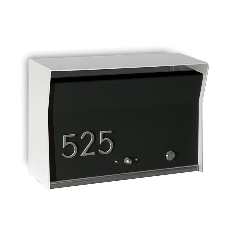 RetroBox Locking Wall Mount Mailbox in ARCTIC WHITE