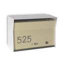 RetroBox Locking Wall Mount Mailbox in ARCTIC WHITE