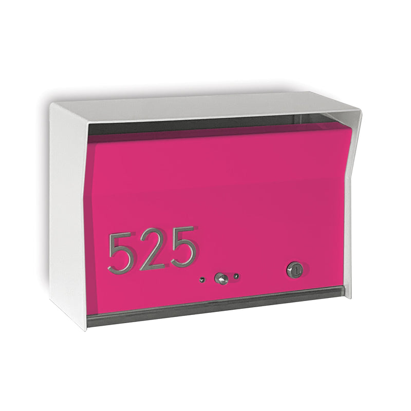 RetroBox Locking Wall Mount Mailbox in ARCTIC WHITE