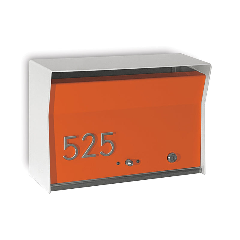 RetroBox Locking Wall Mount Mailbox in ARCTIC WHITE