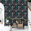 Fashionable Tropical Pattern Wallpaper