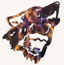 Wolf Head with Bear and Tree Interior (