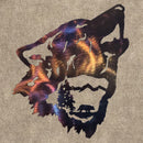 Wolf Head with Bear and Tree Interior (