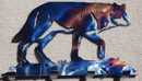 Wolf Walking Gently Key Holder (