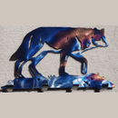 Wolf Walking Gently Key Holder (