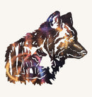 Wolf within Wolf Metal Wall Art (