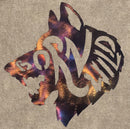 Wolf Head with "Born Wild" Cut Out Metal Art (