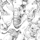 Graphic African Animals Wallpaper