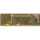 Welcome to the Cabin | Wall Art Print on Real Wood