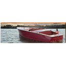 Lake Nottely Vintage Boat at Sunset | Wall Art Print on Real Wood