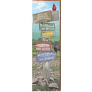 North Georgia Mountains Mountain Directional | Wall Art Print on Real Wood