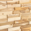 Clearwater Natural Teak 3D Wall Panels - (13 sq ft)