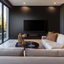 Ebony 3D Prefinished Wood Slat Acoustic Fluted-WPNL-ACWFLTEBON9.5x94.5