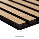 Natural 3D Prefinished Wood Slat Acoustic Fluted Sound Absorbing Wall Paneling (Set of 4) - MSI Collection