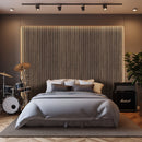 Tawny 3D Prefinished Wood Slat Acoustic Fluted Sound Absorbing Wall Paneling (Set of 4) - MSI Collection
