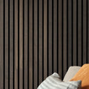 Umber 3D Prefinished Wood Slat Acoustic Fluted Sound Absorbing Wall Paneling (Set of 4) - MSI Collection