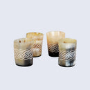 Horn Whiskey Shot Glasses Pack (4,8 & 12) – Hold Up to 6.5oz, Knot
