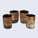 Horn Whiskey Shot Glasses Pack (4,8 & 12) – Hold Up to 6.5oz, Tribal Chevron