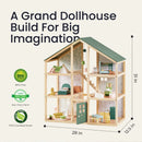 Tiny Land® Sweetwood Evergreen Dollhouse without Dolls