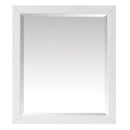 32-in x 28-in Bathroom Wall Mirror with White Solid Wood Frame