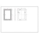 Nunspeet Global Gray Wall Mirror