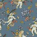Astronaut between Flowers Wallpaper