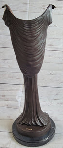 Art Deco Chiparus Russian Dancer Girl with Veil Bronze Statue Sculpture Figure