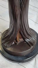 Art Deco Chiparus Russian Dancer Girl with Veil Bronze Statue Sculpture Figure