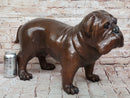 Life Size English Bulldog Puppy Bronze Statue Sculpture Figure 14" x 24"