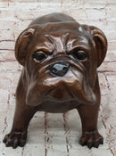 Life Size English Bulldog Puppy Bronze Statue Sculpture Figure 14" x 24"