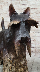 Scottish Terrier Dog Bronze Metal Sculpture Statue Figure Figurine Handmade Art 16" x 20"