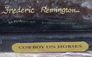 Frederic Remington Bronze Sculpture Cowboy on Horse Western Art Old West 15" x 18"