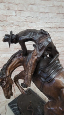 Rattlesnake by Frederic Remington Western Bronze Statue Sculpture Figure Art 21" x 17"