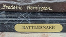 Rattlesnake by Frederic Remington Western Bronze Statue Sculpture Figure Art 21" x 17"