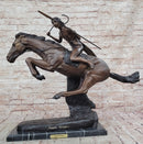 Cheyenne Warrior on Horseback Bronze Sculpture by Frederic Remington