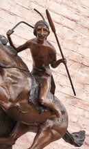 Cheyenne Warrior on Horseback Bronze Sculpture by Frederic Remington
