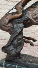 Cheyenne Warrior on Horseback Bronze Sculpture by Frederic Remington