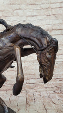 Bronco Buster Frederic Remington Bronze Statue Cowboy Horse Western 24" x 26"