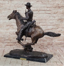 Trooper of the Plains Frederic Remington Bronze Western Art Sculpture 22" x 21"