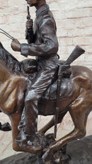 Trooper of the Plains Frederic Remington Bronze Western Art Sculpture 22" x 21"